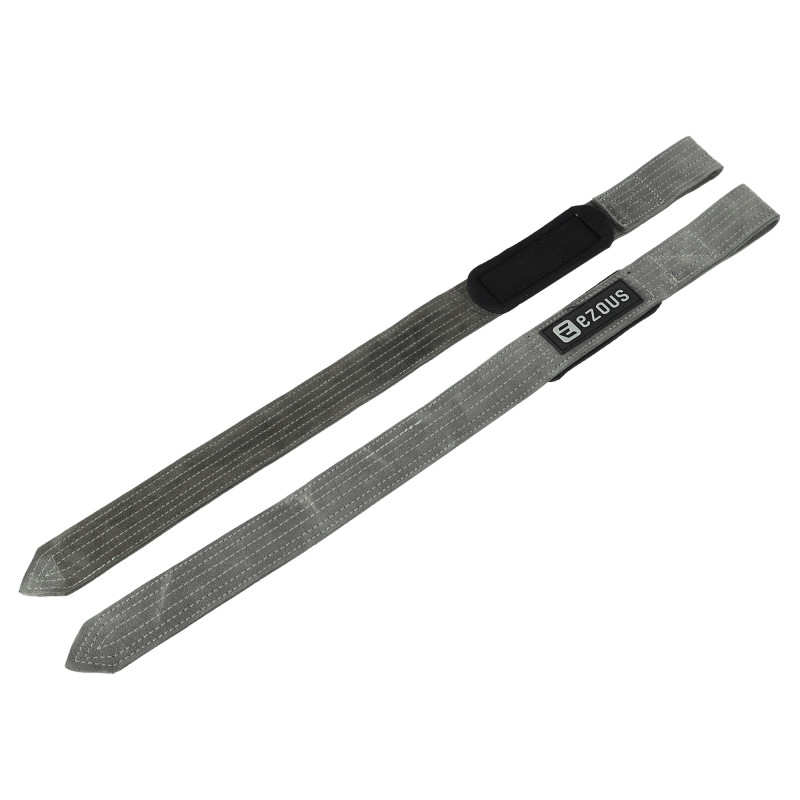 Лямки для тяги LEATHER LIFTING STRAP EZOUS B-07 2шт сірий