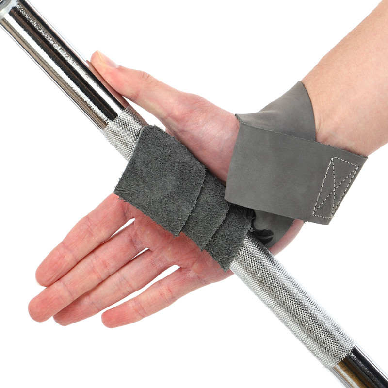 Лямки для тяги LEATHER LIFTING STRAP EZOUS B-08 2шт сірий
