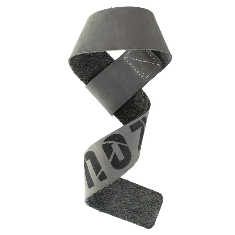 Лямки для тяги LEATHER LIFTING STRAP EZOUS B-08 2шт сірий