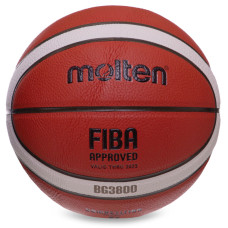 М'яч баскетбольний MOLTEN FIBA ​​APPROVED B7G3800 розмір 7PUкоричневий