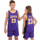 Форма баскетбольна дитяча NBA клуб Los Angeles Lakers 23 BA-0563 S-2XL кольори в асортименті