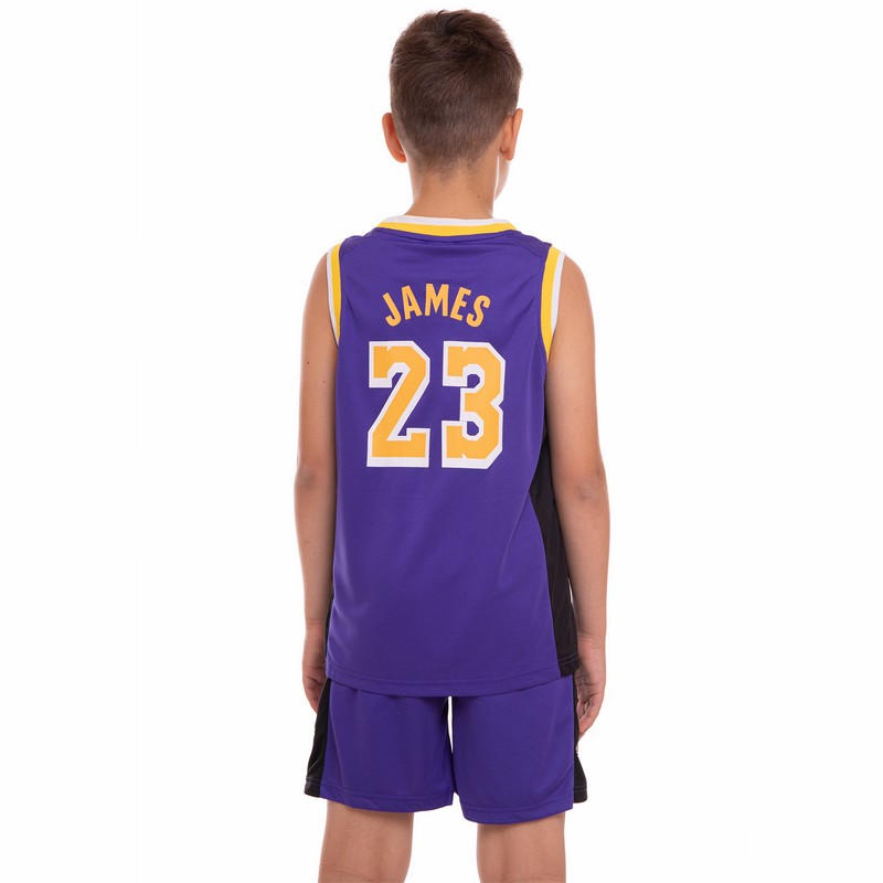 Форма баскетбольна дитяча NBA клуб Los Angeles Lakers 23 BA-0563 S-2XL кольори в асортименті