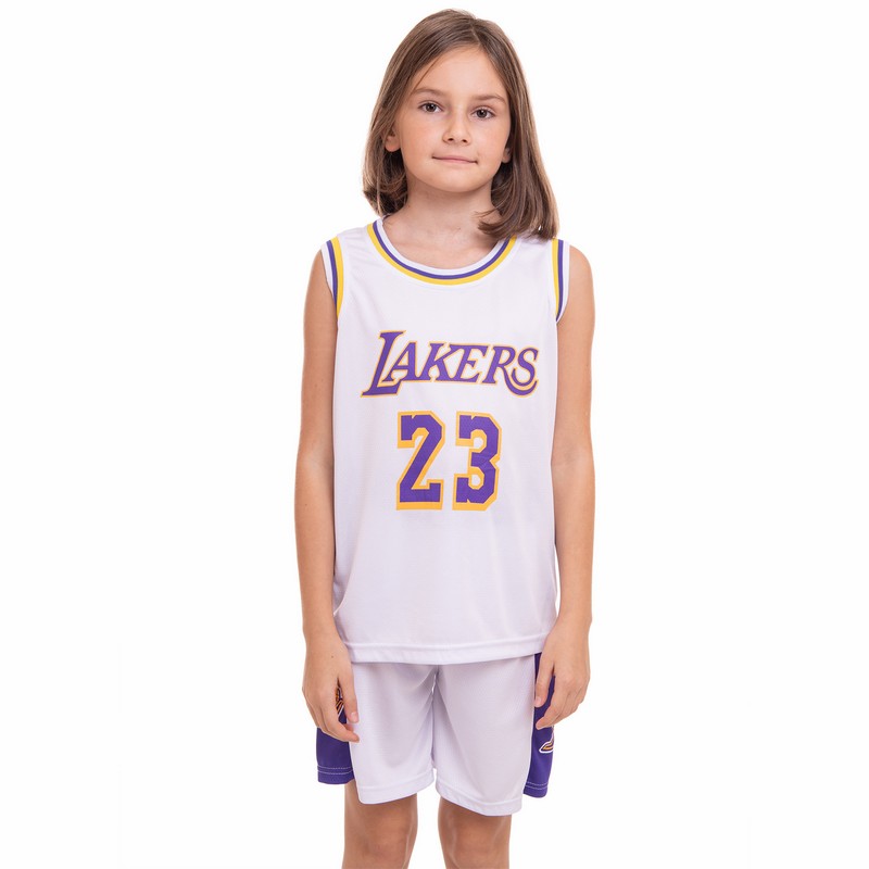 Форма баскетбольна дитяча NBA клуб Los Angeles Lakers 23 BA-0563 S-2XL кольори в асортименті