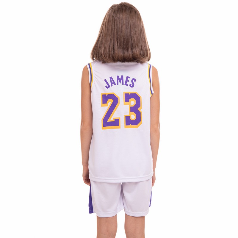 Форма баскетбольна дитяча NBA клуб Los Angeles Lakers 23 BA-0563 S-2XL кольори в асортименті