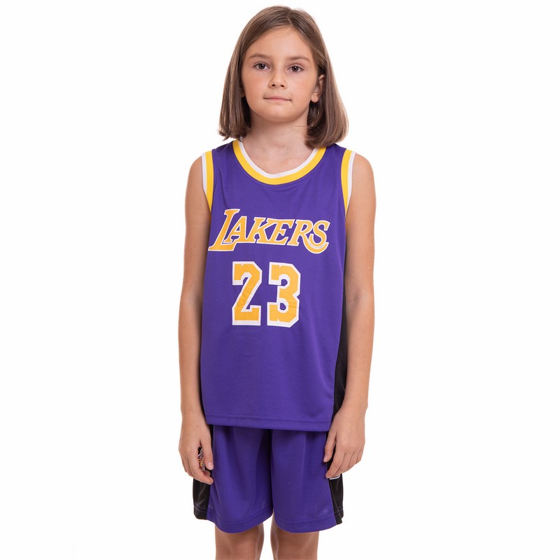 Форма баскетбольна дитяча NBA клуб Los Angeles Lakers 23 BA-0563 S-2XL кольори в асортименті