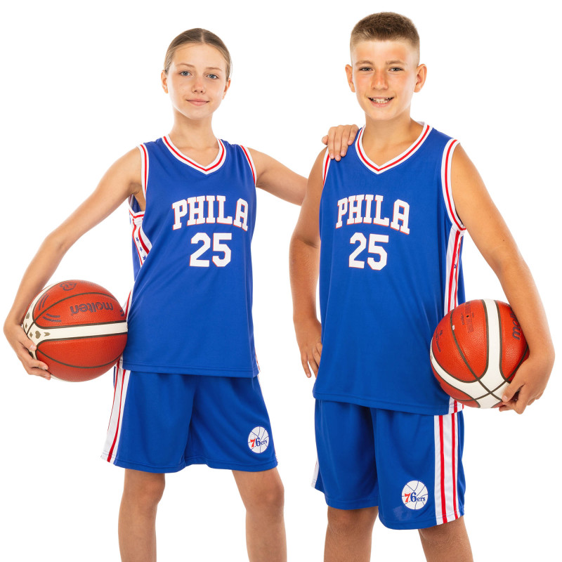 Форма баскетбольна дитяча NBA клуб Philadelphia 76ers 25 BA-0927 S-2XL кольори в асортименті
