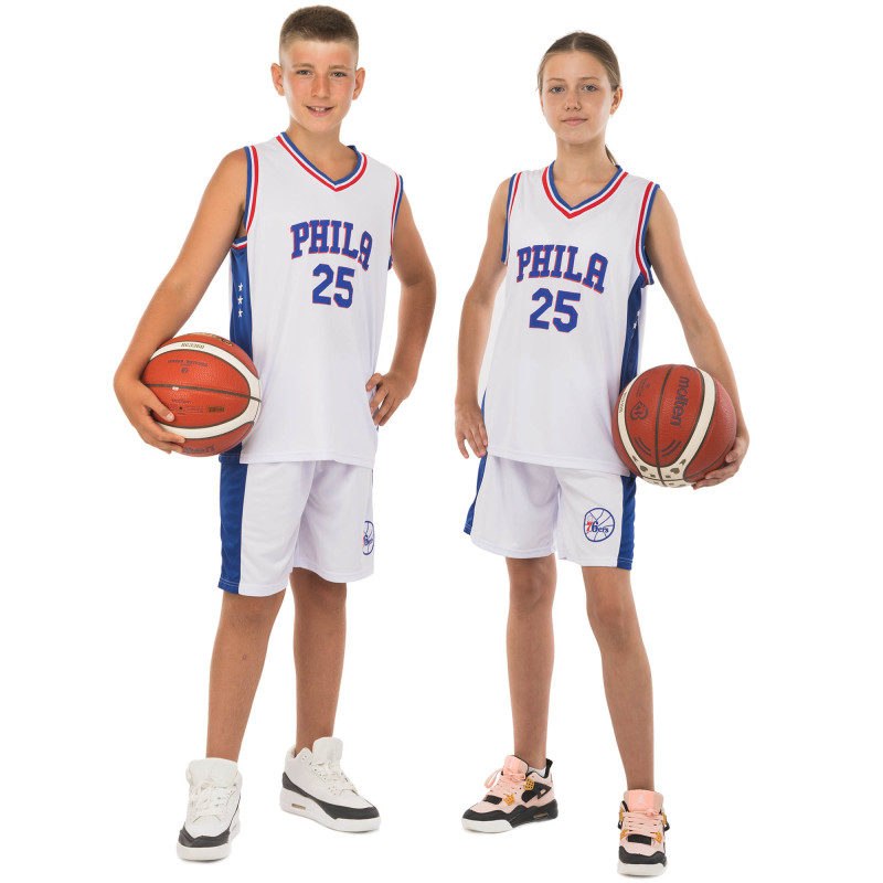 Форма баскетбольна дитяча NBA клуб Philadelphia 76ers 25 BA-0927 S-2XL кольори в асортименті