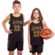 Форма баскетбольна дитяча NBA клуб Los Angeles Lakers 23 BA-0928 S-2XL чорний-жовтий