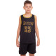 Форма баскетбольна дитяча NBA клуб Los Angeles Lakers 23 BA-0928 S-2XL чорний-жовтий