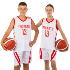 Форма баскетбольна дитяча NBA клуб Houston Rockets 13 BA-0966 S-2XL кольори в асортименті