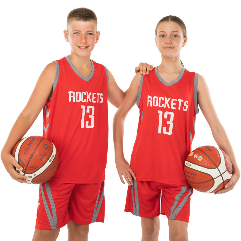 Форма баскетбольна дитяча NBA клуб Houston Rockets 13 BA-0966 S-2XL кольори в асортименті