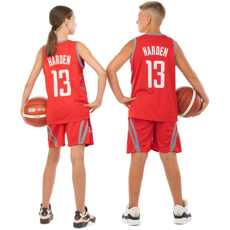 Форма баскетбольна дитяча NBA клуб Houston Rockets 13 BA-0966 S-2XL кольори в асортименті