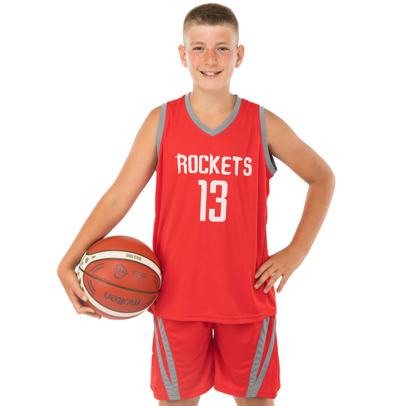 Форма баскетбольна дитяча NBA клуб Houston Rockets 13 BA-0966 S-2XL кольори в асортименті
