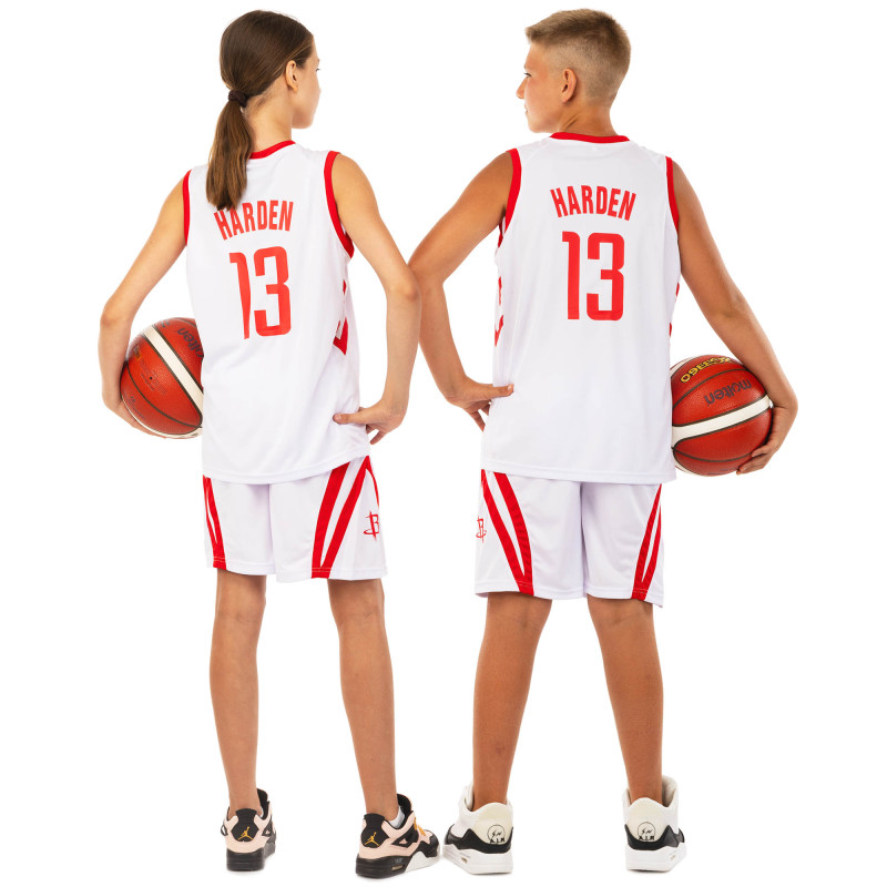 Форма баскетбольна дитяча NBA клуб Houston Rockets 13 BA-0966 S-2XL кольори в асортименті