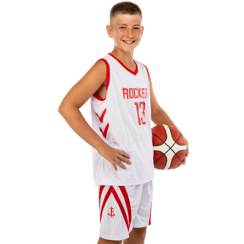 Форма баскетбольна дитяча NBA клуб Houston Rockets 13 BA-0966 S-2XL кольори в асортименті