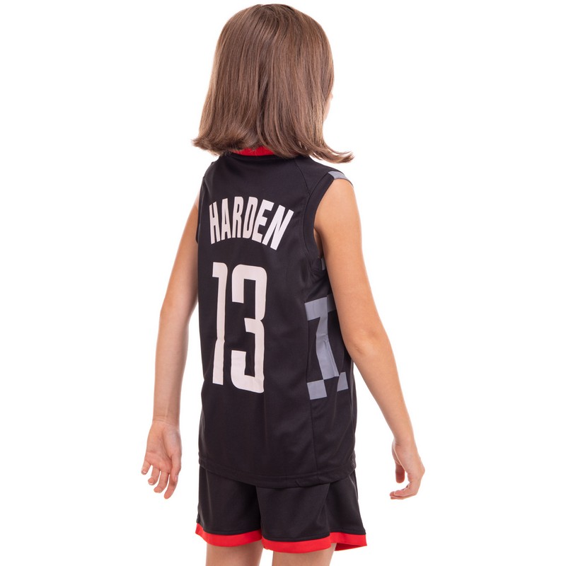 Форма баскетбольна дитяча NBA клуб Houston Rockets 13 BA-0968 S-2XL чорний-червоний