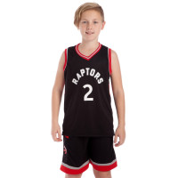 Форма баскетбольна дитяча NBA клуб Toronto Raptors 2 BA-0969 M-2XL чорний-червоний