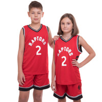 Форма баскетбольна дитяча NBA клуб Toronto Raptors 2 BA-0970 S-2XL червоний-чорний