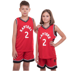 Форма баскетбольна дитяча NBA клуб Toronto Raptors 2 BA-0970 S-2XL червоний-чорний
