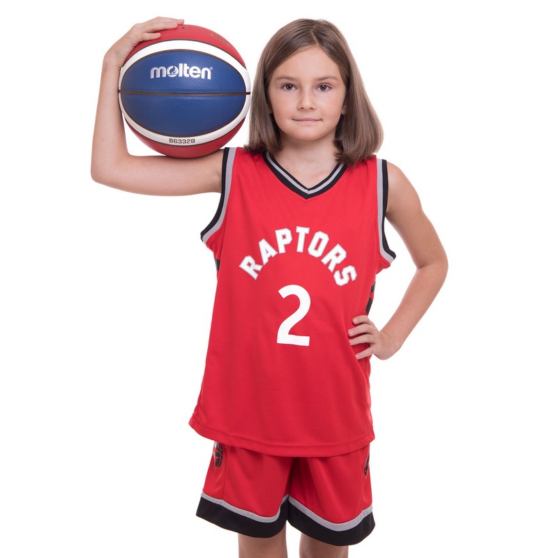 Форма баскетбольна дитяча NBA клуб Toronto Raptors 2 BA-0970 S-2XL червоний-чорний