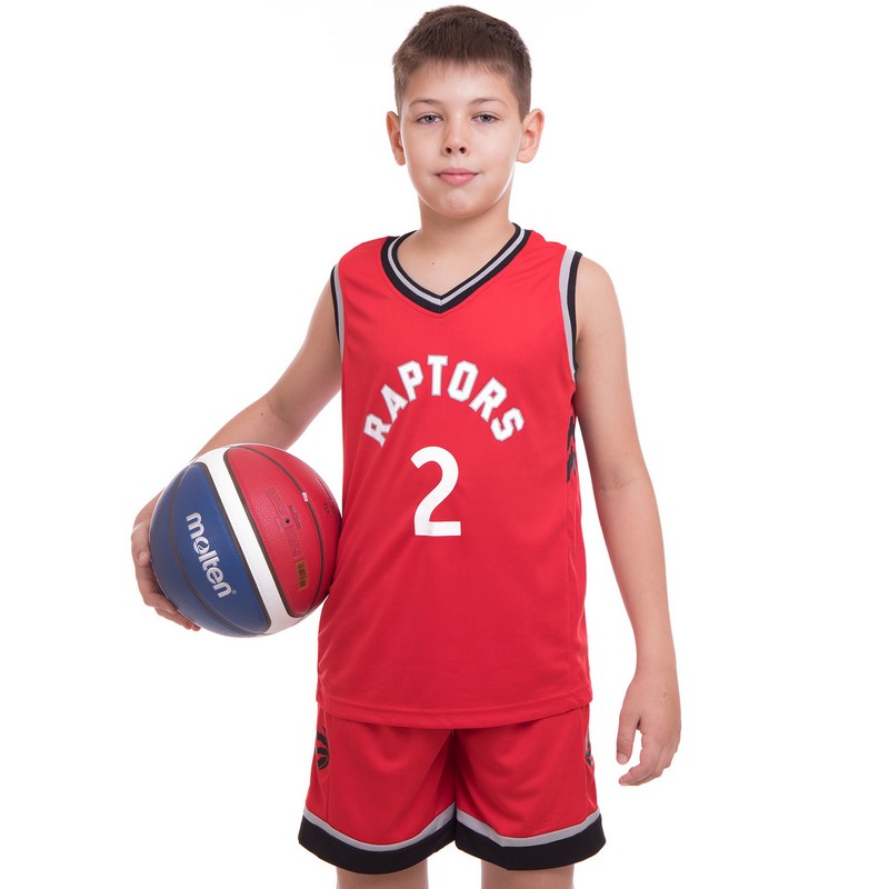 Форма баскетбольна дитяча NBA клуб Toronto Raptors 2 BA-0970 S-2XL червоний-чорний
