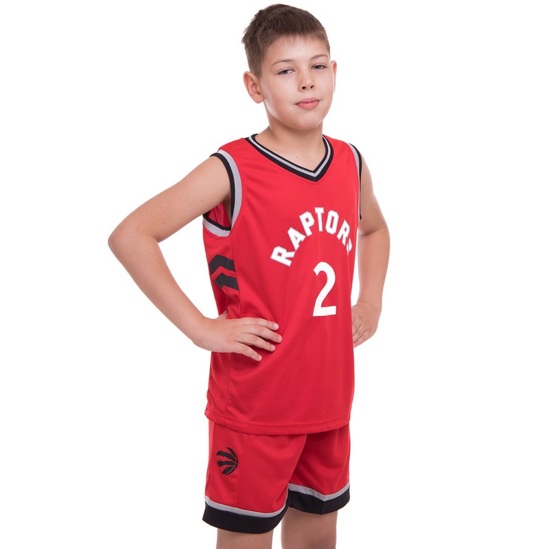Форма баскетбольна дитяча NBA клуб Toronto Raptors 2 BA-0970 S-2XL червоний-чорний
