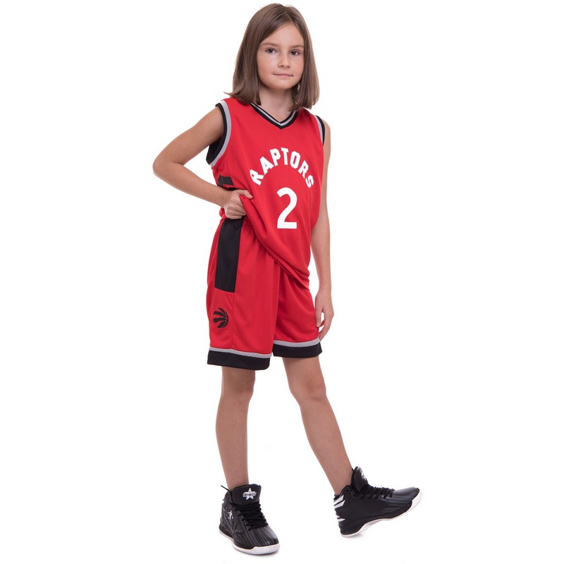 Форма баскетбольна дитяча NBA клуб Toronto Raptors 2 BA-0970 S-2XL червоний-чорний