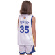 Форма баскетбольна дитяча NBA клуб Golden state warriors 35 BA-0973 S-2XL білий-синій-жовтий