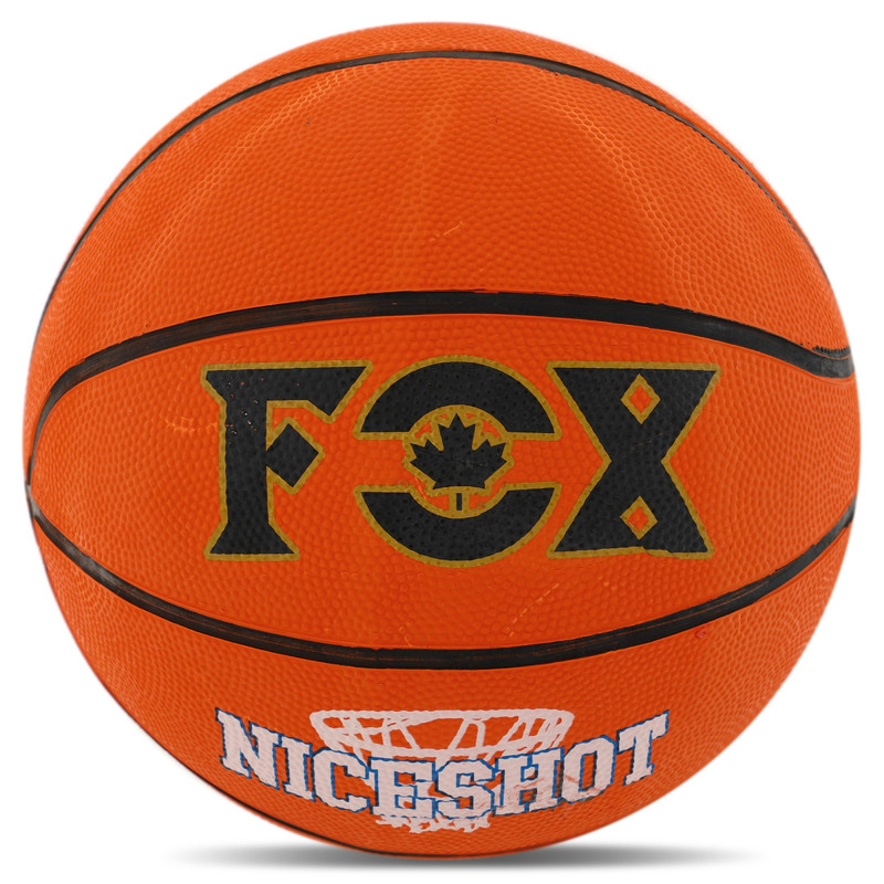 М'яч баскетбольний гумовий FOX NICESHOT BA-3198 розмір 7 помаранчевий