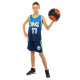 Форма баскетбольна дитяча NBA клуб Mavs 77 BA-3796 S-2XL темно-синій-блакитний-салатовий