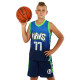Форма баскетбольна дитяча NBA клуб Mavs 77 BA-3796 S-2XL темно-синій-блакитний-салатовий