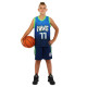 Форма баскетбольна дитяча NBA клуб Mavs 77 BA-3796 S-2XL темно-синій-блакитний-салатовий