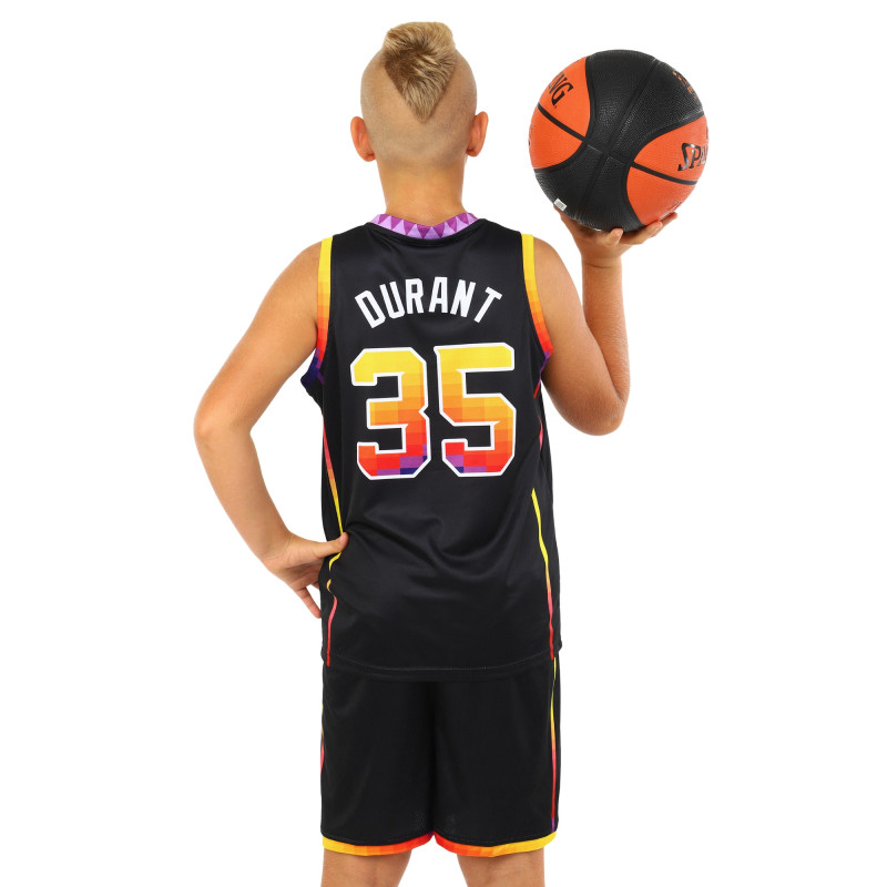 Форма баскетбольна дитяча NBA клуб Phoenix Suns 35 BA-3836 S-2XL синій-червоний-помаранчевий