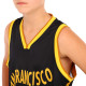 Форма баскетбольна дитяча NBA клуб San Francisco 30 BA-6595 S-2XL чорний-жовтий