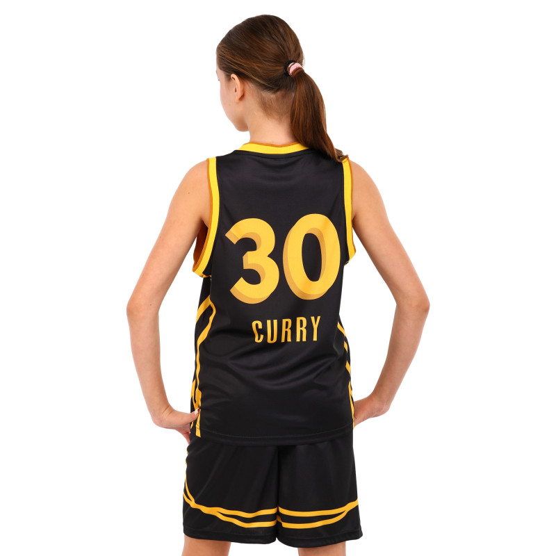 Форма баскетбольна дитяча NBA клуб San Francisco 30 BA-6595 S-2XL чорний-жовтий