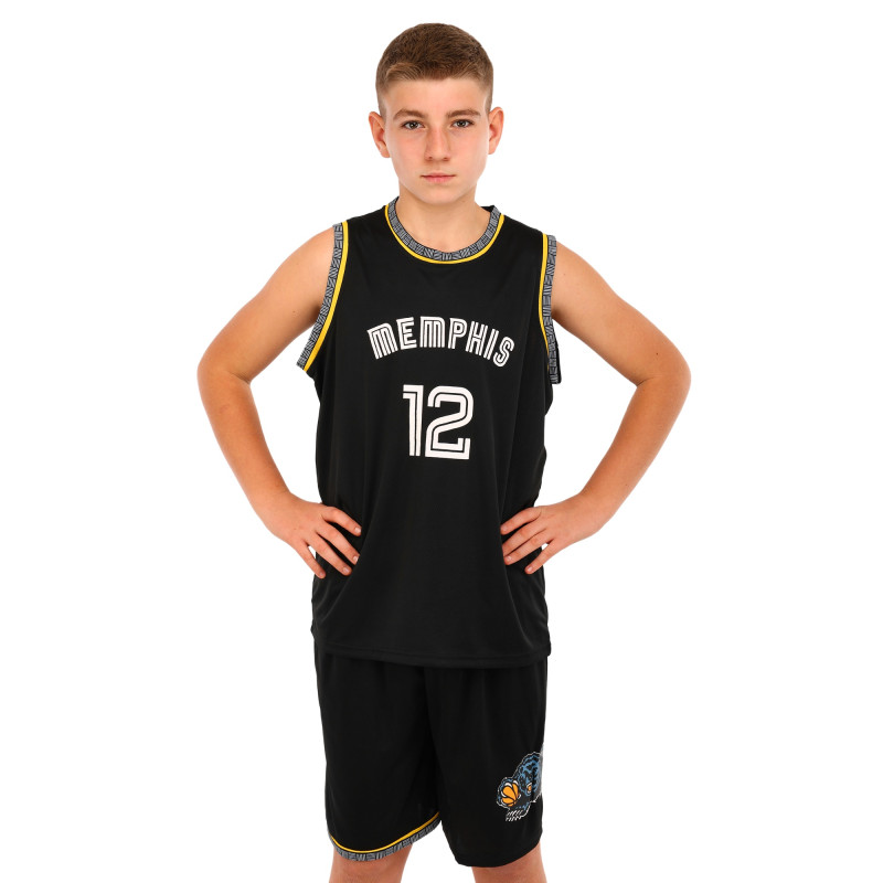 Форма баскетбольна дитяча NBA клуб Memphis Grizzlies 12 BA-6599 S-2XL чорний