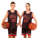 Форма баскетбольна дитяча NBA клуб Chicago Bulls 23 BA-6603 S-2XL чорний-червоний