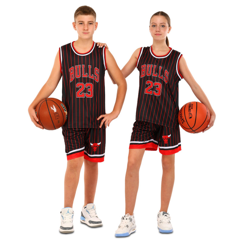 Форма баскетбольна дитяча NBA клуб Chicago Bulls 23 BA-6603 S-2XL чорний-червоний