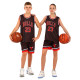 Форма баскетбольна дитяча NBA клуб Chicago Bulls 23 BA-6603 S-2XL чорний-червоний
