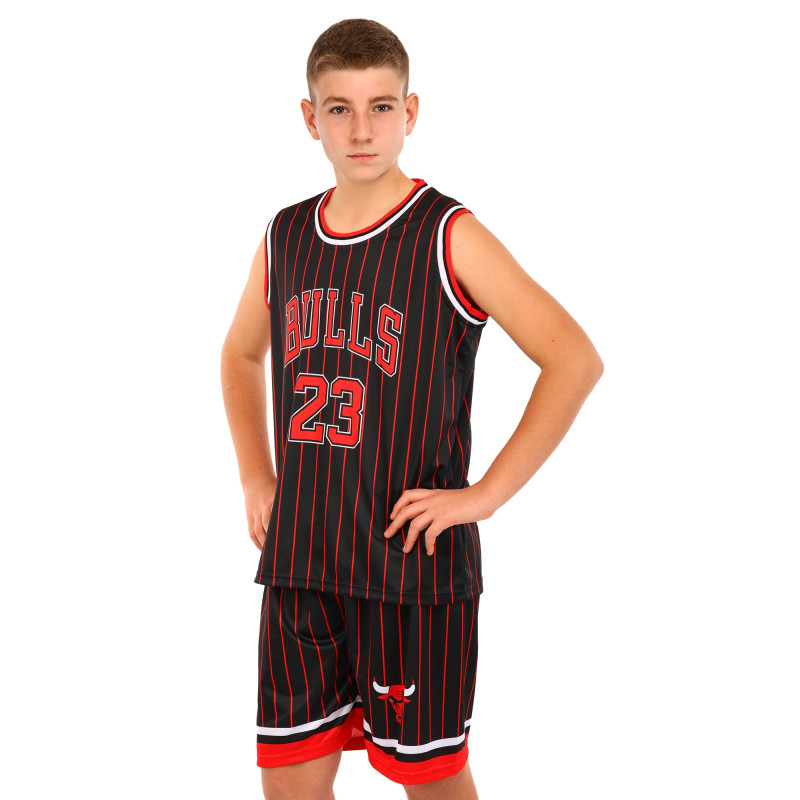 Форма баскетбольна дитяча NBA клуб Chicago Bulls 23 BA-6603 S-2XL чорний-червоний