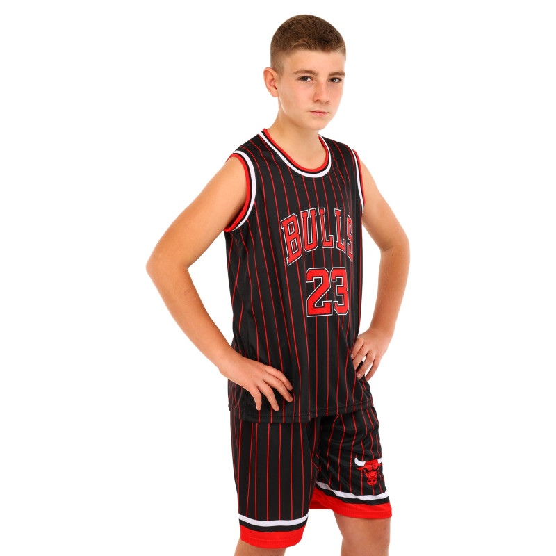 Форма баскетбольна дитяча NBA клуб Chicago Bulls 23 BA-6603 S-2XL чорний-червоний