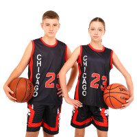 Форма баскетбольна дитяча NBA клуб Chicago Bulls 23 BA-6608 S-2XL чорний-червоний