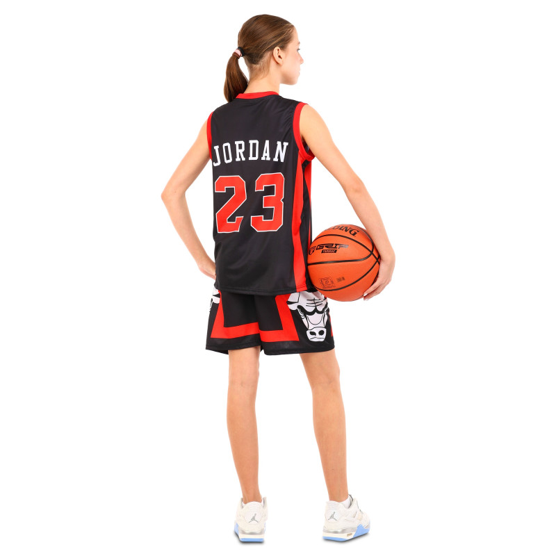Форма баскетбольна дитяча NBA клуб Chicago Bulls 23 BA-6608 S-2XL чорний-червоний
