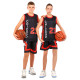 Форма баскетбольна дитяча NBA клуб Chicago Bulls 23 BA-6608 S-2XL чорний-червоний