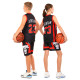 Форма баскетбольна дитяча NBA клуб Chicago Bulls 23 BA-6608 S-2XL чорний-червоний