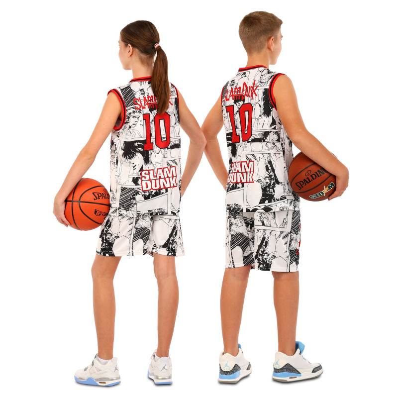 Форма баскетбольна дитяча NBA клуб Shuhoku 10 BA-6609 S-2XL білий-червоний