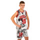 Форма баскетбольна дитяча NBA клуб Shuhoku 10 BA-6609 S-2XL білий-червоний