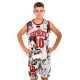 Форма баскетбольна дитяча NBA клуб Shuhoku 10 BA-6609 S-2XL білий-червоний