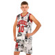 Форма баскетбольна дитяча NBA клуб Shuhoku 10 BA-6609 S-2XL білий-червоний
