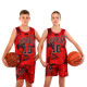 Форма баскетбольна дитяча NBA клуб Shuhoku 10 BA-6614 S-2XL червоний-чорний